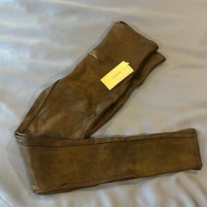 Black Faux Leather Leggings